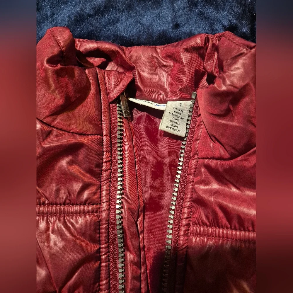 Calvin Klein Red Puffer Vest